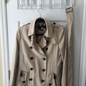 Burberry brit trench coat (US 8)